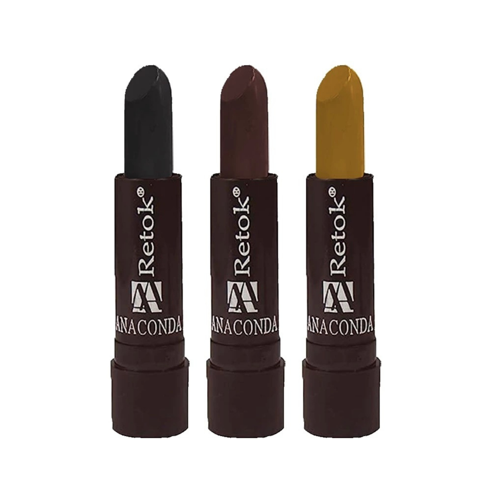 Batom Para Retoque Cabelos Brancos Anaconda Retok Stick 3g Coloração Hair em Oferta na Shopee