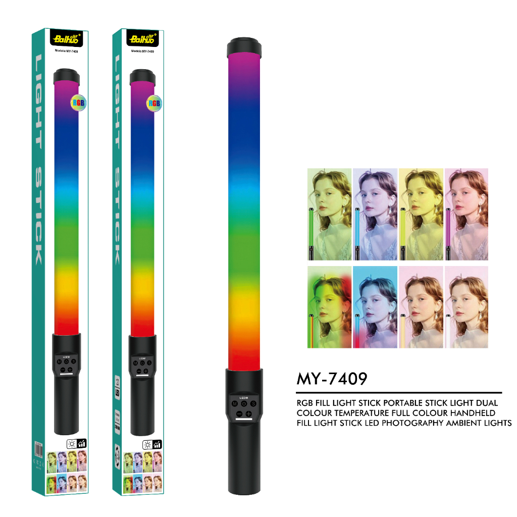 Bastão De Led portátil Com Tripé profissional iluminação Luz Rgb E Branco Preenchimento Foto em Oferta na Shopee