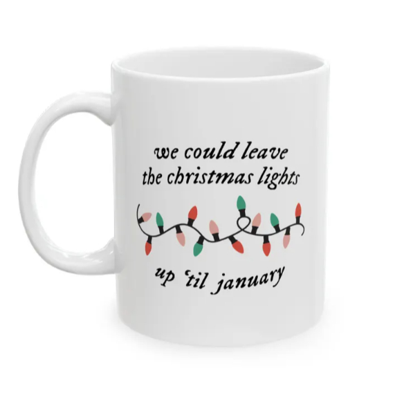 Caneca Personalizada Taylor Swift Natalina Lover Frase Merry Swiftmas  mug Porcelana Christmas Festas Natal