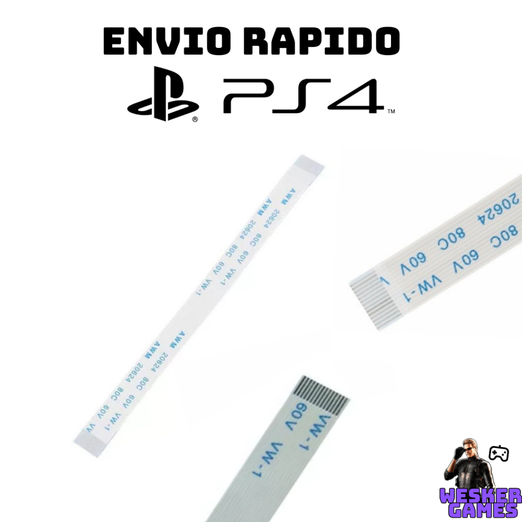 Cabo Flat Ps4 14 Vias Controles Dualshock 4 Modelo JDS JDM-001