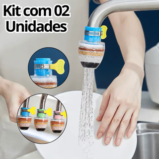 Mini Filtro Com Purificador De Água Em Bico De Arejador Torneira Pia Para Casa Cozinha Banheiro Colorido Carvão Ativado em Oferta na Shopee
