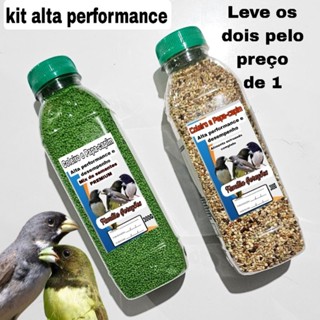 Kit 2 por 1. Coleiro Bigodinho e Papa-Capim Super Premium em Oferta na Shopee