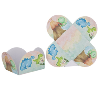 50 Forminhas 4 pétalas DINOSSAURO BABY Festas aniversários em Oferta na Shopee