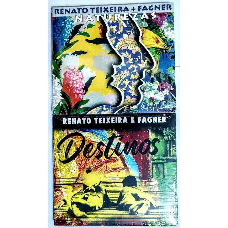 2 CDs - Renato Teixeira + Fagner: Naturezas (2022) / Renato Teixeira E Fagner: Destinos (2024)