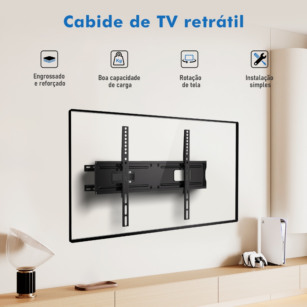 COIBEU Suporte Articulado Tv Suporte de Tv para Parede Braço Duplo 32 a 75 Polegadas Carge  maxima 40KG