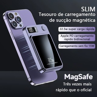 Carregador Portátil Para Iphone Indução Magsafe Powerbank 10000 mAh Battery Pack -A7