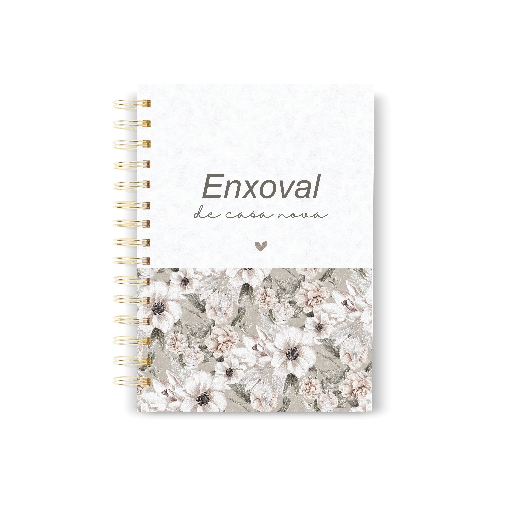 Planner Lista Enxoval de Casa Nova Personalizado Completo-Controle Financeiro Casamento Noiva Noivos