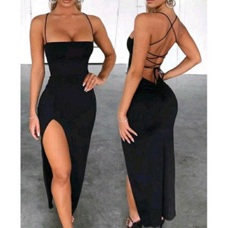 vestido trançado nas costas