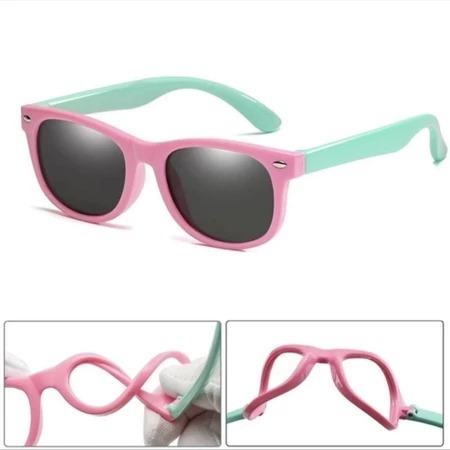 Óculos De Sol Infantil De Silicone Polarizado UV400 Flexível Para Crianças