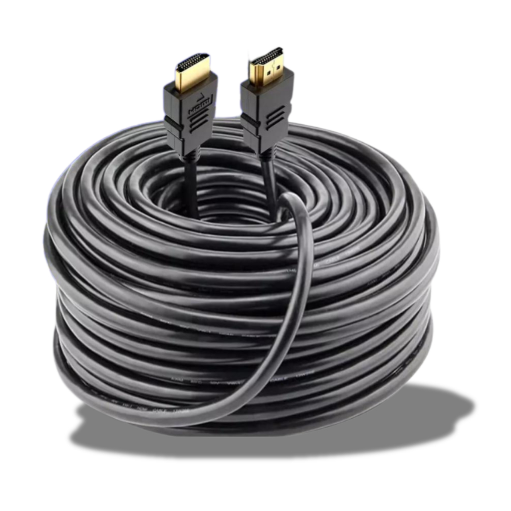 Cabo Hdmi Grande 15m 20m 25m 30m Metros 4k 3d Full Hd Blindado Tv Pc Game Monitor em Oferta na Shopee