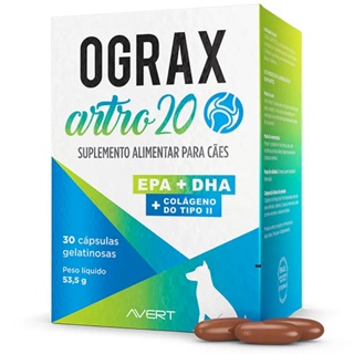 Ograx Artro 20 Suplemento Avert Para Cães 30 Caps. em Oferta na Shopee