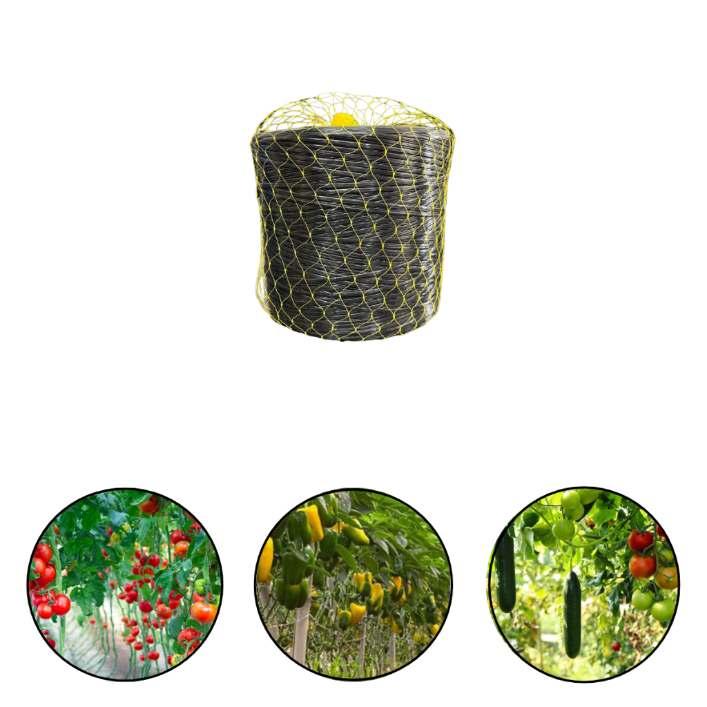 Fio Fitilho Preto Para Amarração Em Hortas Estufas Plantas Verduras 1 Unidade