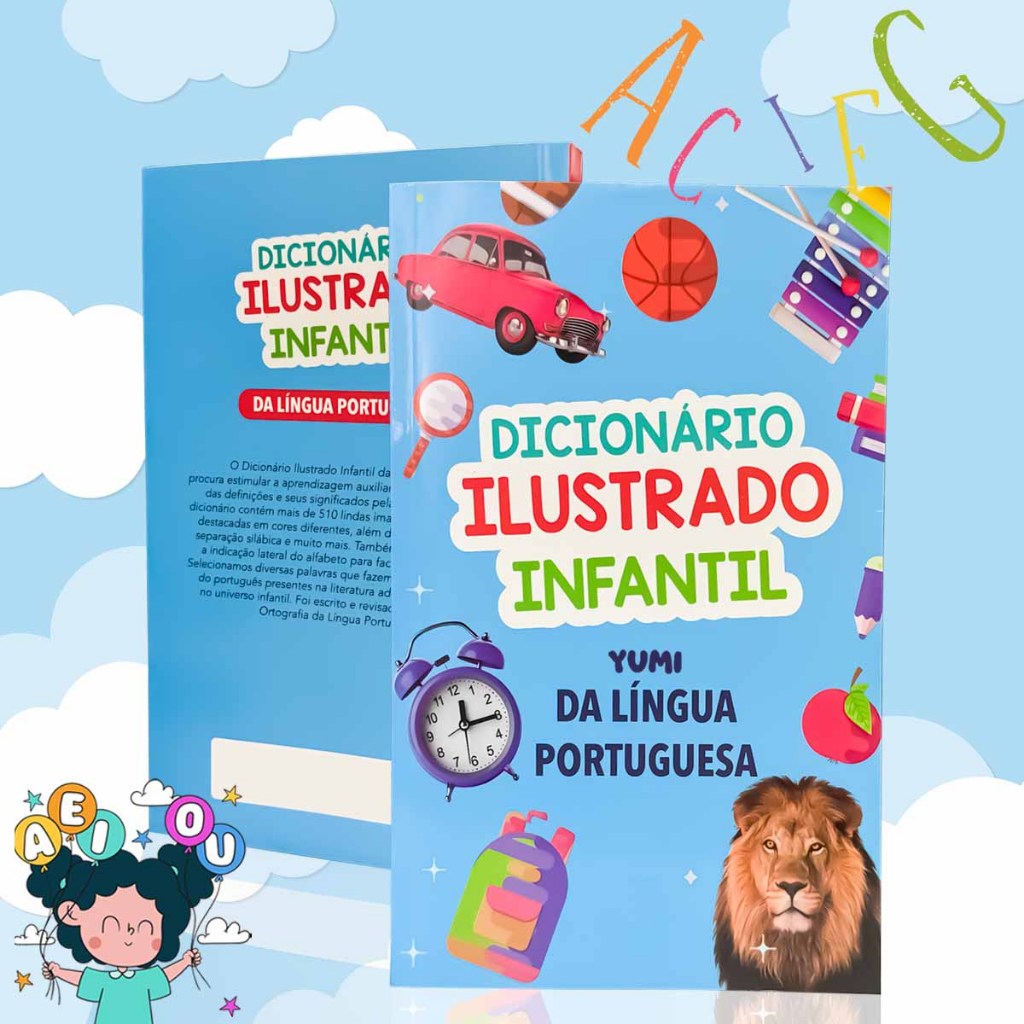 Dicionário Ilustrado Infantil da Língua Portuguesa - Ilustrações Para Crianças em Oferta na Shopee