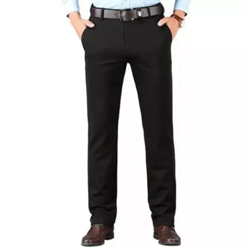 Kit de 3 Calças Sociais Masculinas – 100% Poliéster Oxford, Conforto e Sofisticação