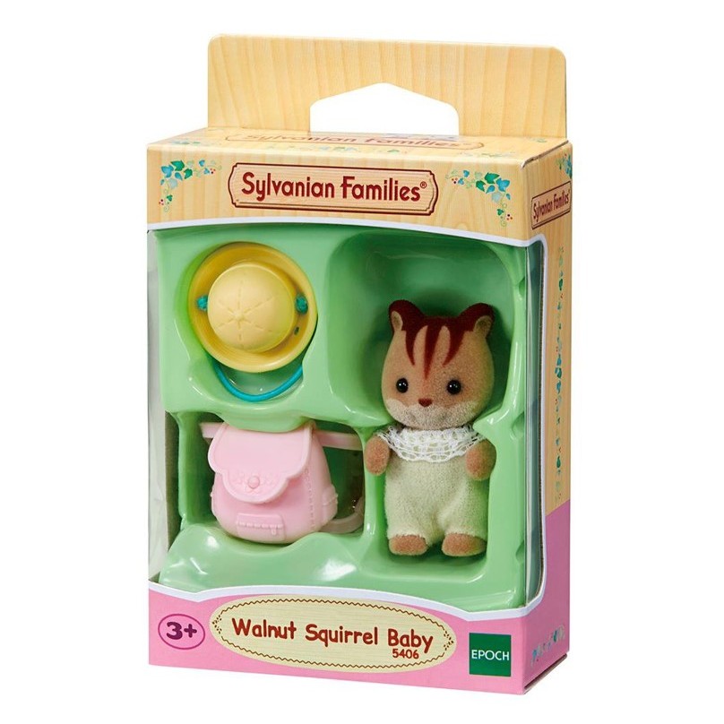 Sylvanian Families Bebê Esquilo Noz 5406 em Oferta na Shopee