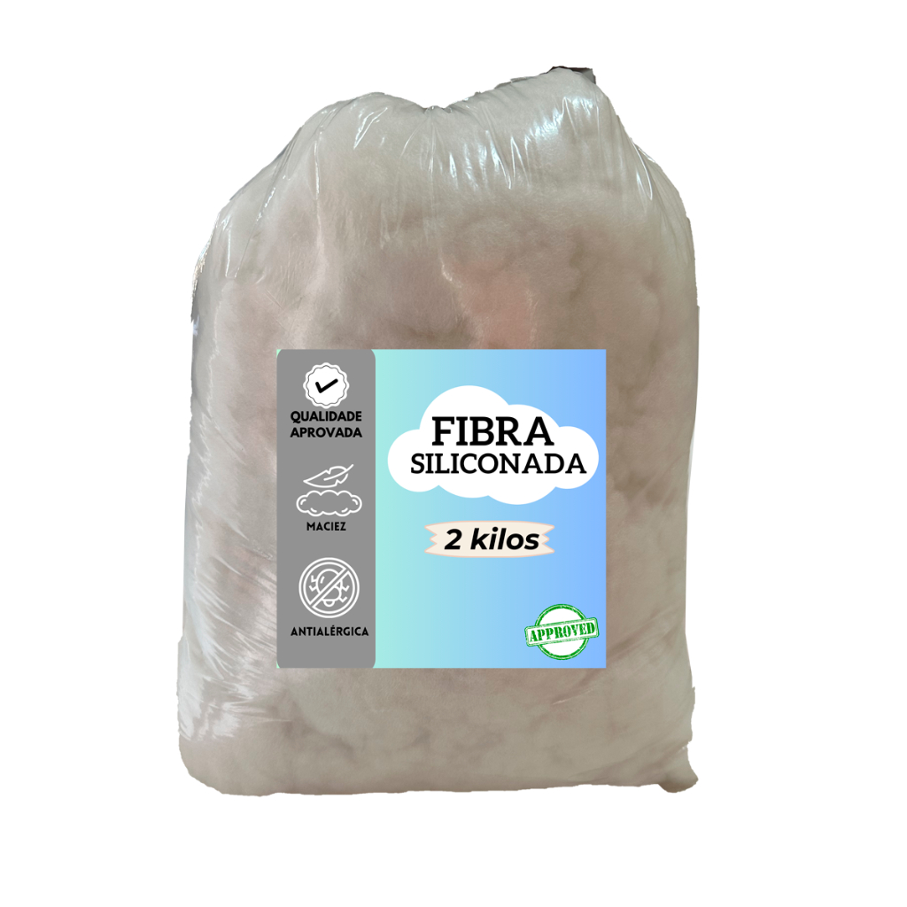 Fibra siliconada 2Kg Branco Enchimento Travesseiro Almofadas em Oferta na Shopee