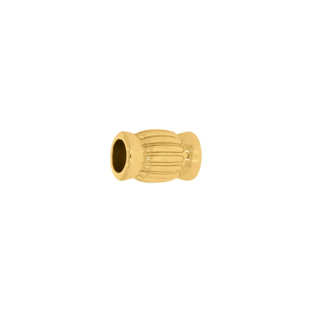 Passador Texturizado Dourado Enfeite, Artesanato, Metal para Pulseira, Bijuteria (01 unid)