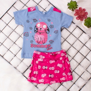 Conjunto Verão Bebês Primeiros Passos Feminino - 3 a 12 meses - Infantil Menina em Oferta na Shopee
