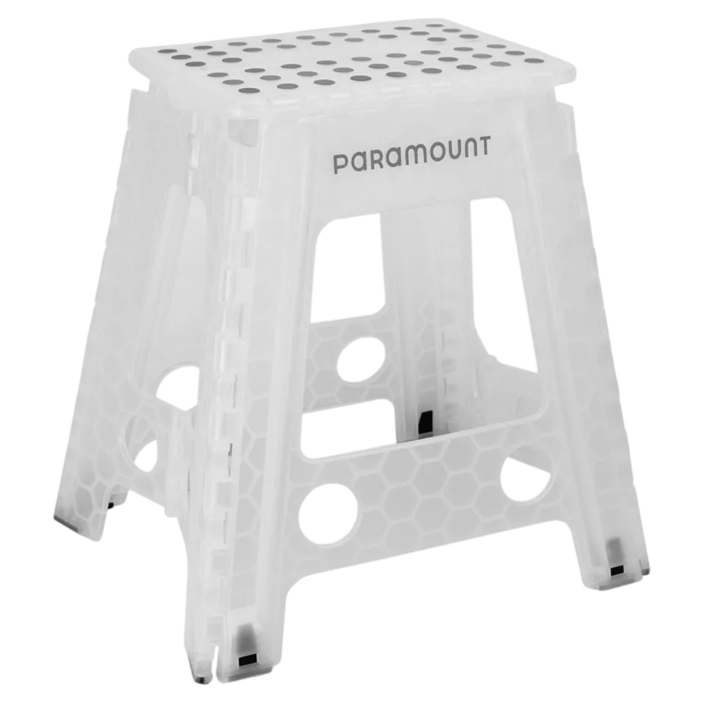 Banqueta Banquinho Dobrável Em Plástico Com Antiderrapante 45cm em Oferta na Shopee