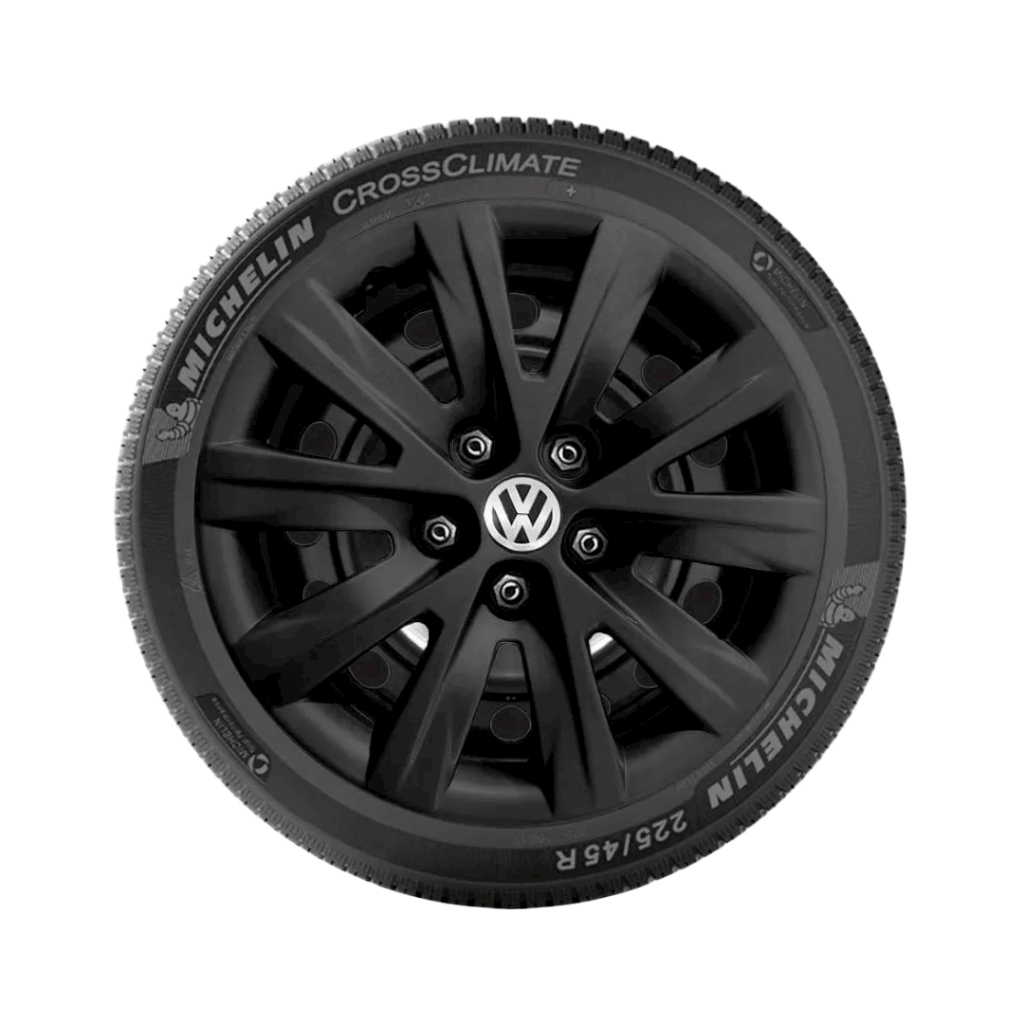 01 Calota Aro 15 Fox Polo Space Fox 2010 2011 2012 2013 2014 2015 Preto Fosco