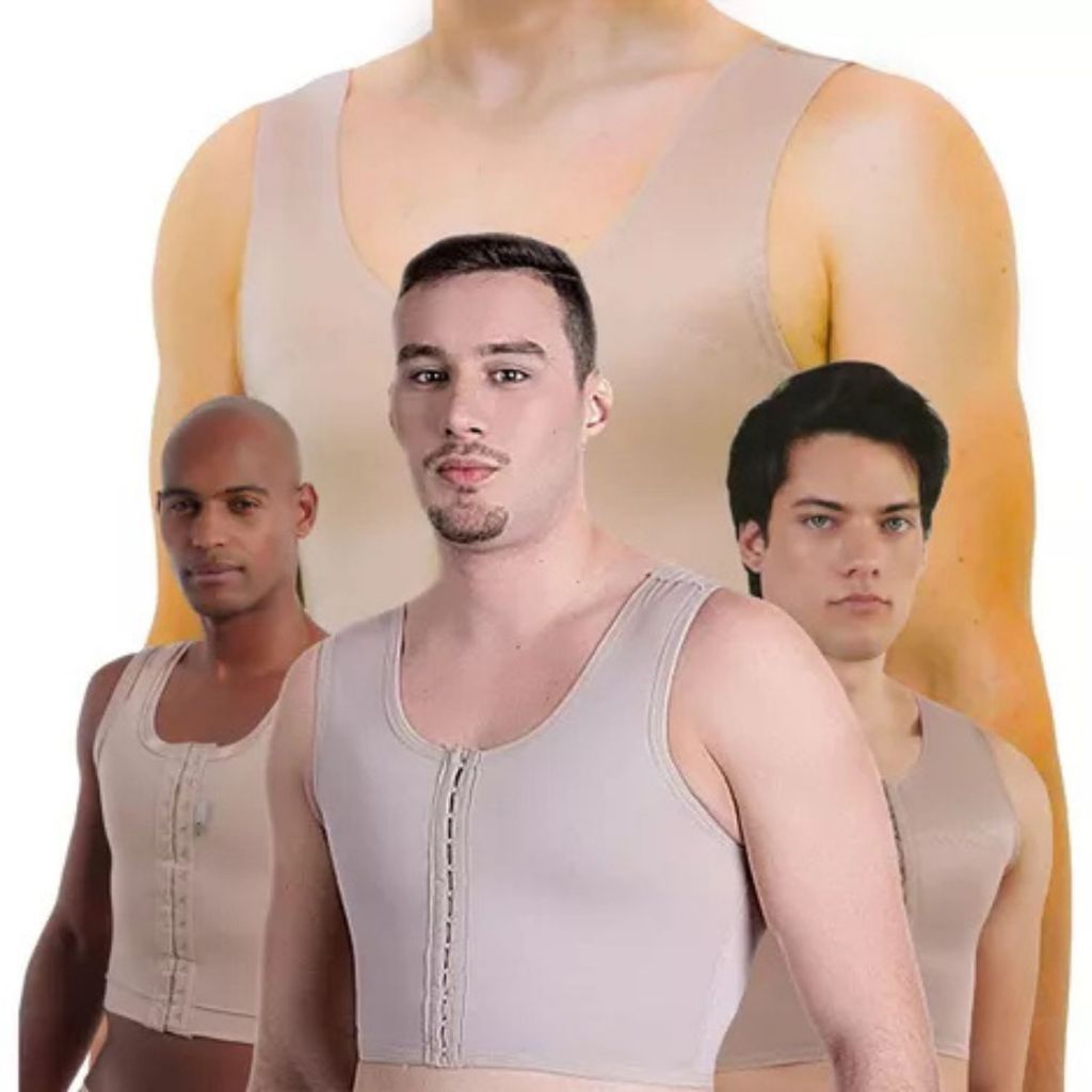 Colete Protetor Masculino Cinta Resistente Ginecomastia Pós Operatorio Cirurgia Dortler