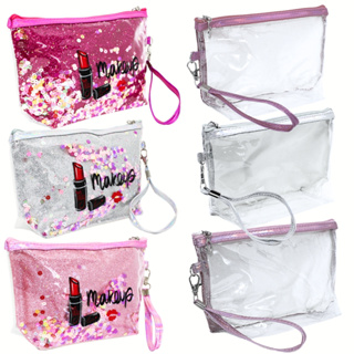 Necessaire Feminina Transparente para objetos pessoais em Oferta na Shopee