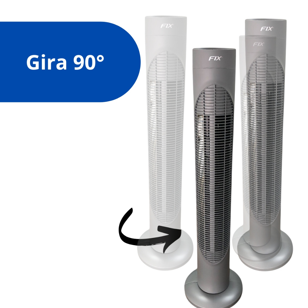 Ventilador De Coluna Silencioso Circulador De Ar Potente 127w/220w