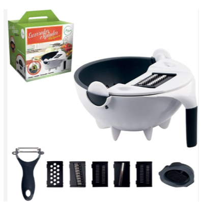 Multi Processador de Legumes 9 Em 1 Ralador Escorredor em Oferta na Shopee