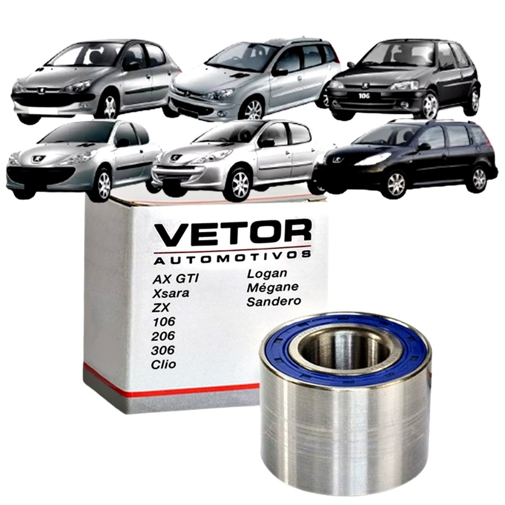 Rolamento Roda Traseiro Clio Megane 206 C3 Logan Sandero