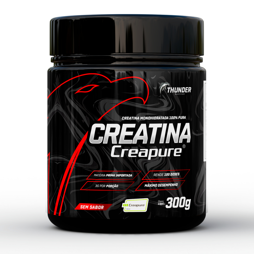 Creatina Creapure 300g Thunder - Creatine Monohidratada 100% Pure Rende 100 doses