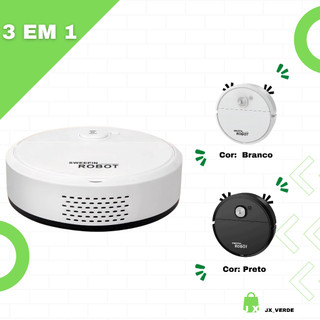 Robô Varredora/Aspirador De Pó Automática 3 Em 1 Limpeza Doméstica Robótico Inteligente E…