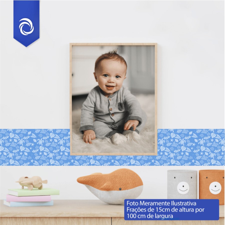 MOANA FX0.078 __ Faixa Adesiva para Quarto de Bebê, infantil, aventureira, mar, princesa