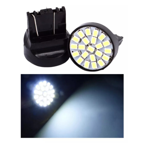 1 Lampada T20 1 e 2 Polos 22 LED 7440 7443 Farol Ré Freio Seta Carro Original