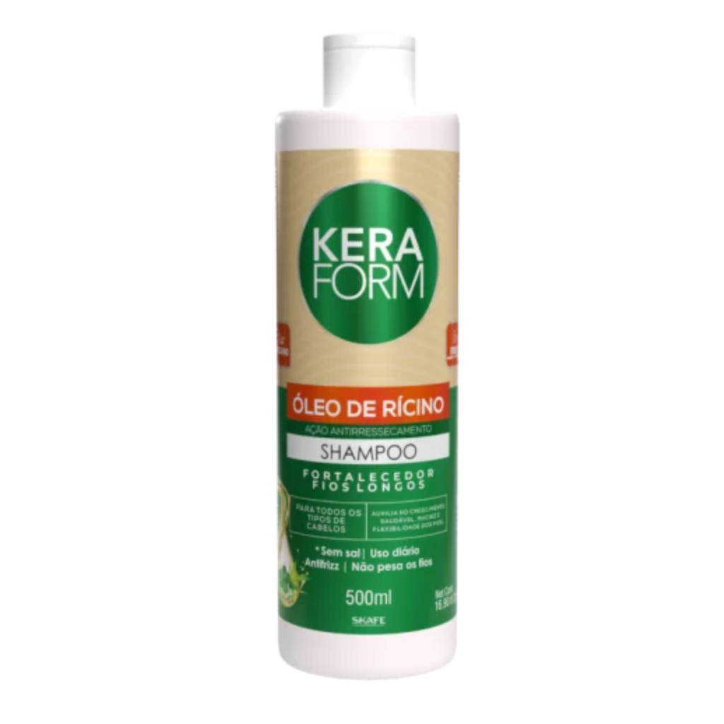 Shampoo Keraform Óleo de Rícino 500ml em Oferta na Shopee
