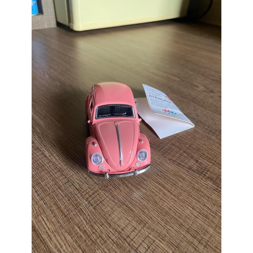 Carrinho De Ferro Fusca Clássico E Herbie Miniatura Coleção