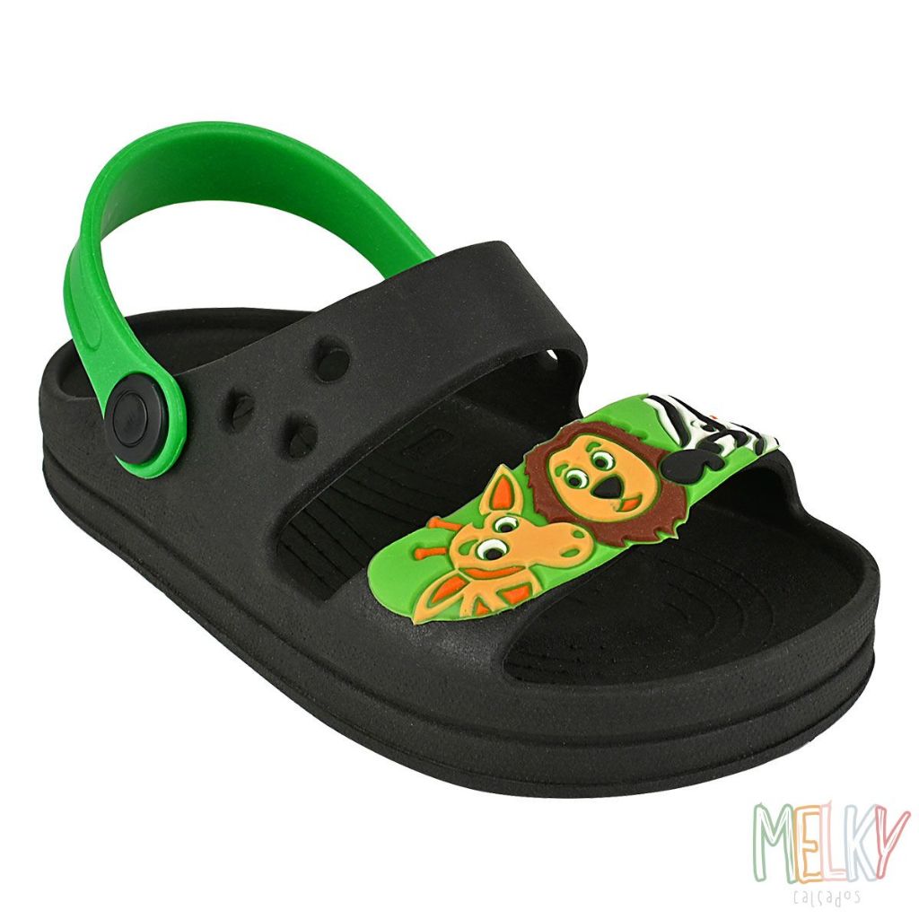Sandália Infantil Menino Papete Confortável Macia Original Melky Calçados em Oferta na Shopee