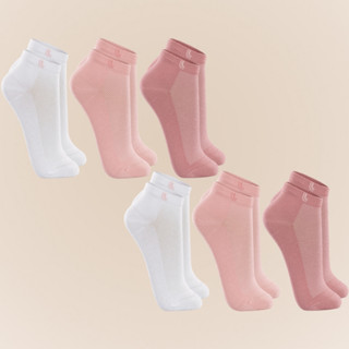 Kit De 6 Pares De Meias Originais Lupo Sport Feminino Cano Curto Em Algodão