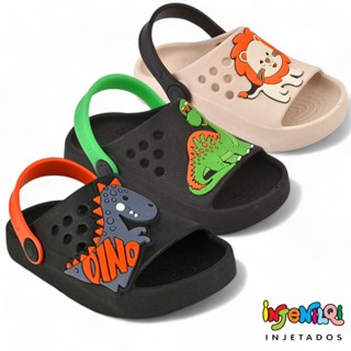 Sandália Infantil Menino Papete Escolar Conforto Macio Chinelo Slide em Oferta na Shopee