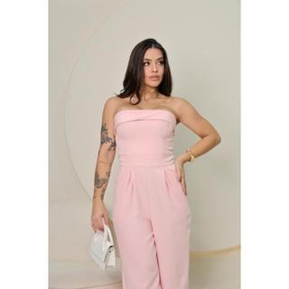 Macacão Feminino Pantalona Tomara Que Caia Alfaiataria Elegante Festa em Oferta na Shopee