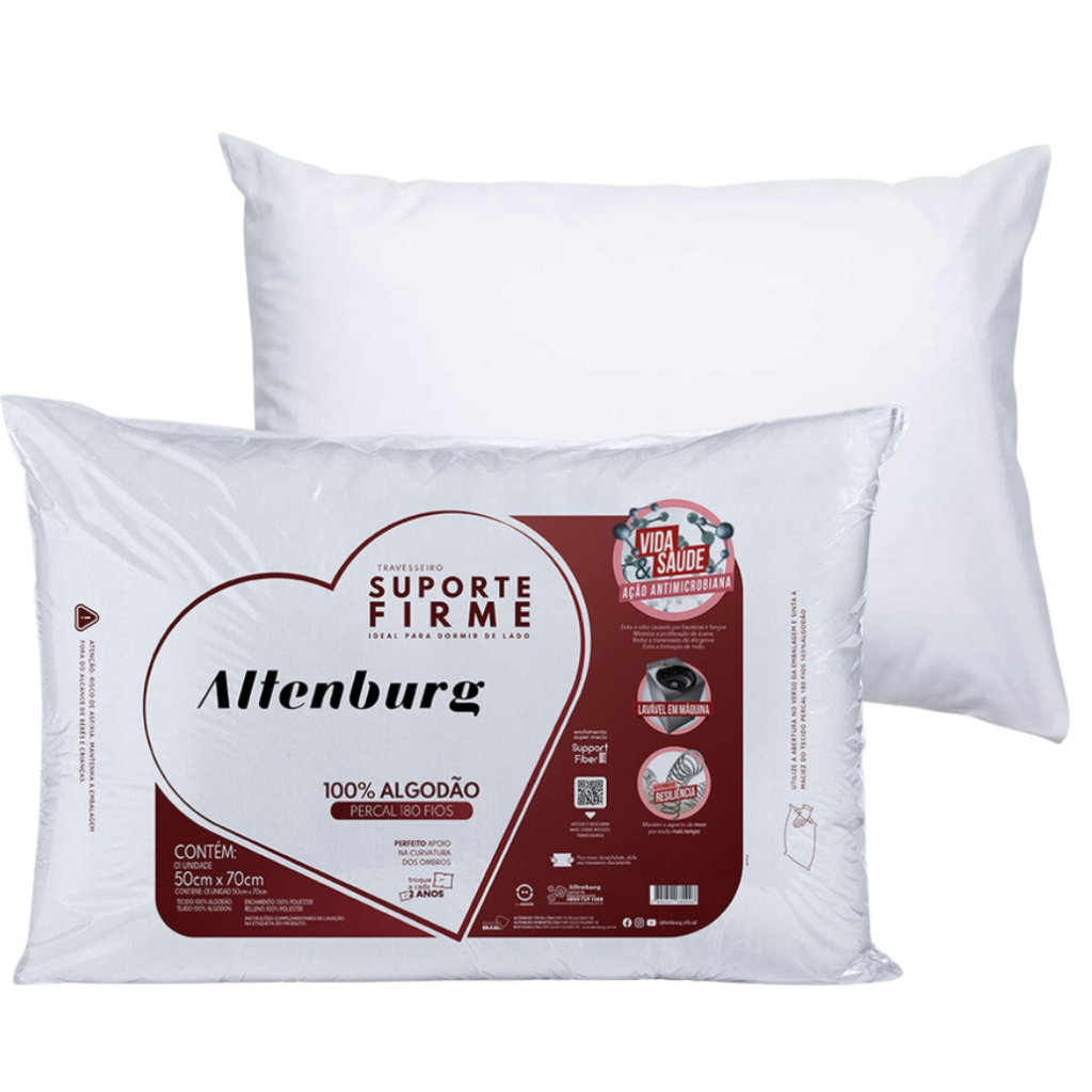 Travesseiro Altenburg Suporte Firme 180 Fios: Onde Comprar | BuscaProdutos