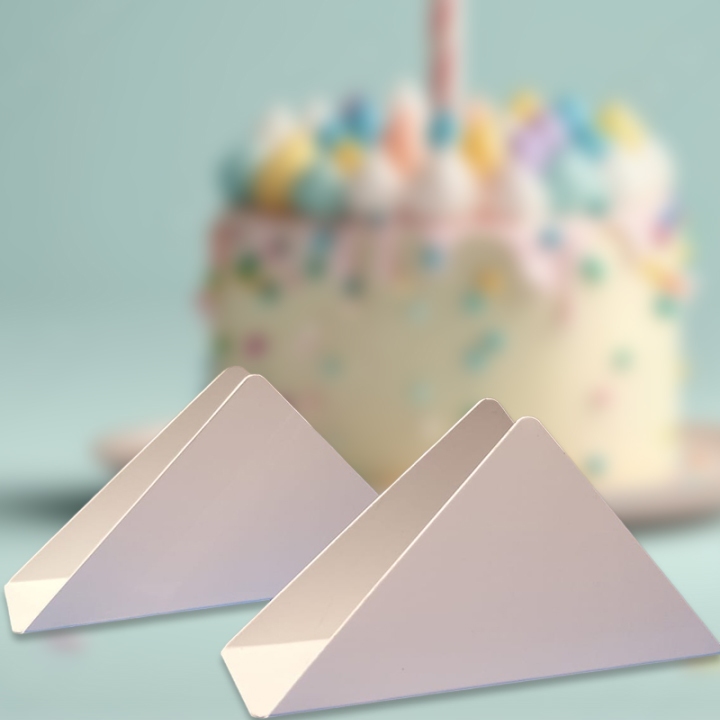 Kit com 10 Porta-Guardanapos em plástico Acrílico Branco decoração para festa de Aniversário, casamento