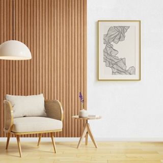 Kits Kit placas Painel Ripado MDF Autocolante - Ambientes Sofisticados e elegantes em Oferta na Shopee