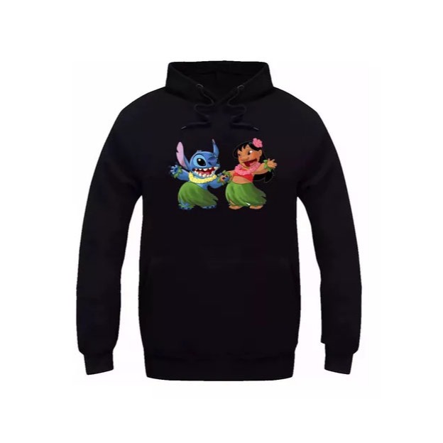 MOLETOM CANGURU Lilo E Stitch Dançando