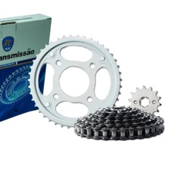 Kit Relação Transmissão Honda Pop 100/ Honda Pop 110/ Honda CB 300/ Honda Cg Titan 83-99