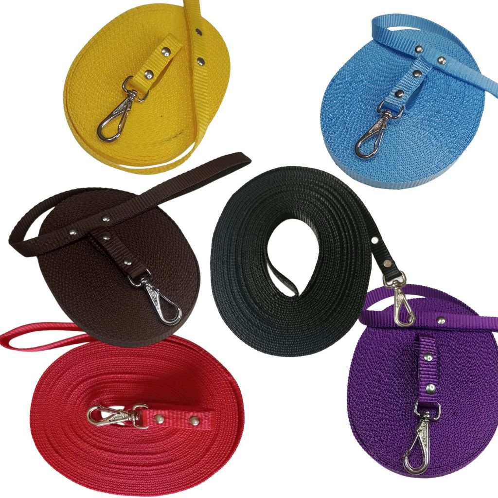 Guia Longa Colorida de 5, 10, 15 ou 20 Metros para Cães Pequenos e Médios em Oferta na Shopee