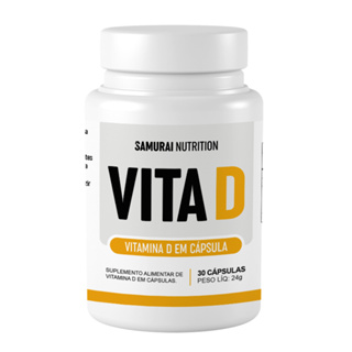 Vitamina D 50mcg (30 Cápsulas) - Samurai Nutrition em Oferta na Shopee