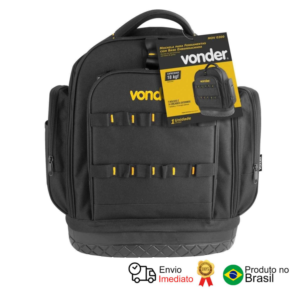 Mochila Para Ferramentas Base Emborrachada Mov 0300 Vonder em Oferta na Shopee