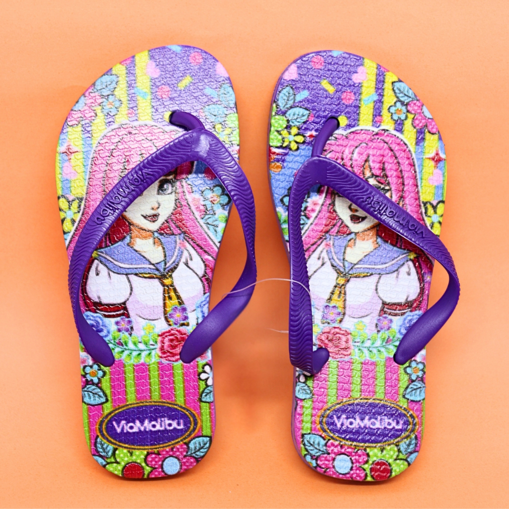 Chinelo Infantil Feminino Confortável Antiderrapante Resistente Estampa Princesa Leve Flexível Macio Meninas
