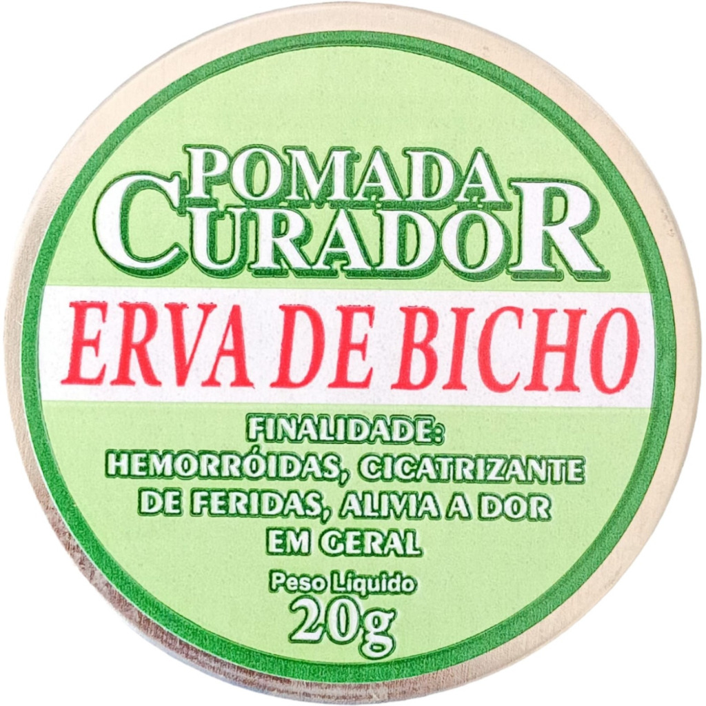 Pomada Erva De Bicho 20g - Curedermy - extra forte em Oferta na Shopee