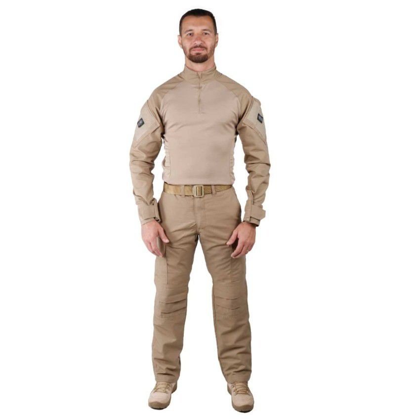 Farda Conjunto Fardamento Tático (Calça Combat + Combat Shirt) - Coyote